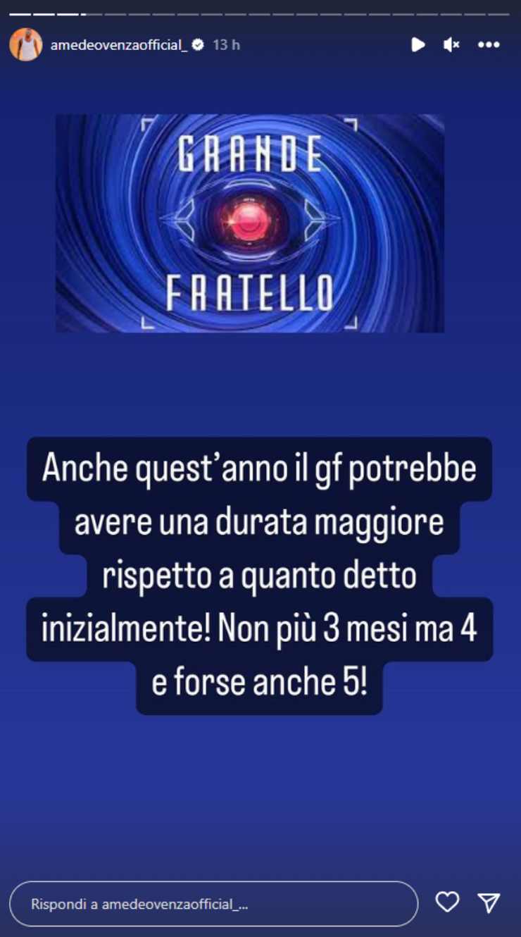 Grande Fratello quanto durerà