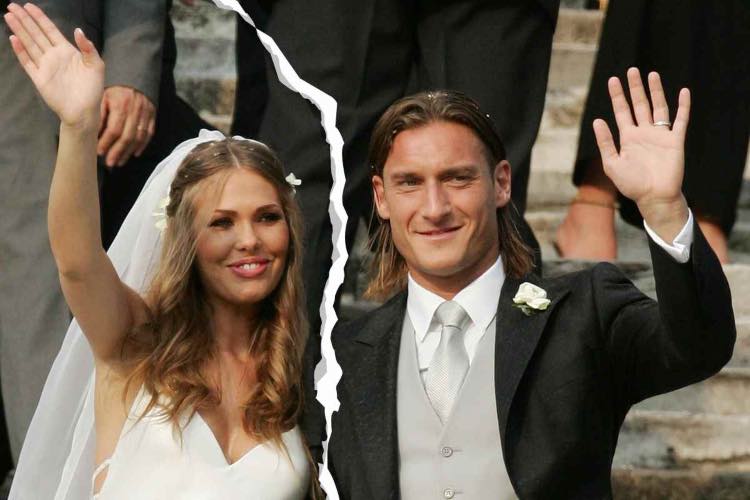 Francesco totti e Ilary Blasi divorzio