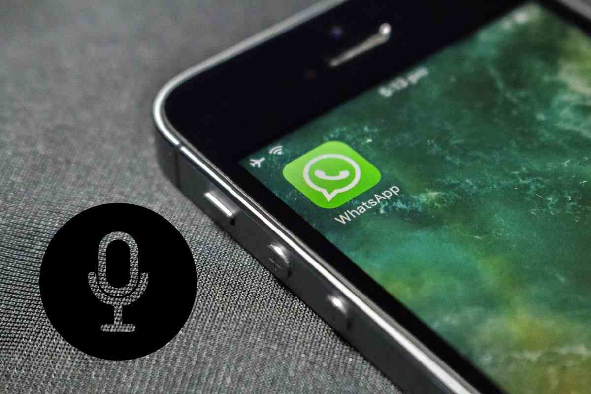 icona microfono funzione whatsapp