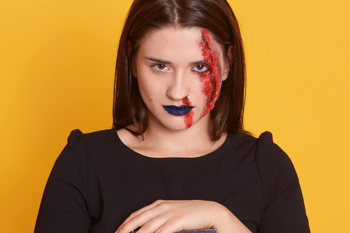halloween make-up trucco ferita tutorial semplice