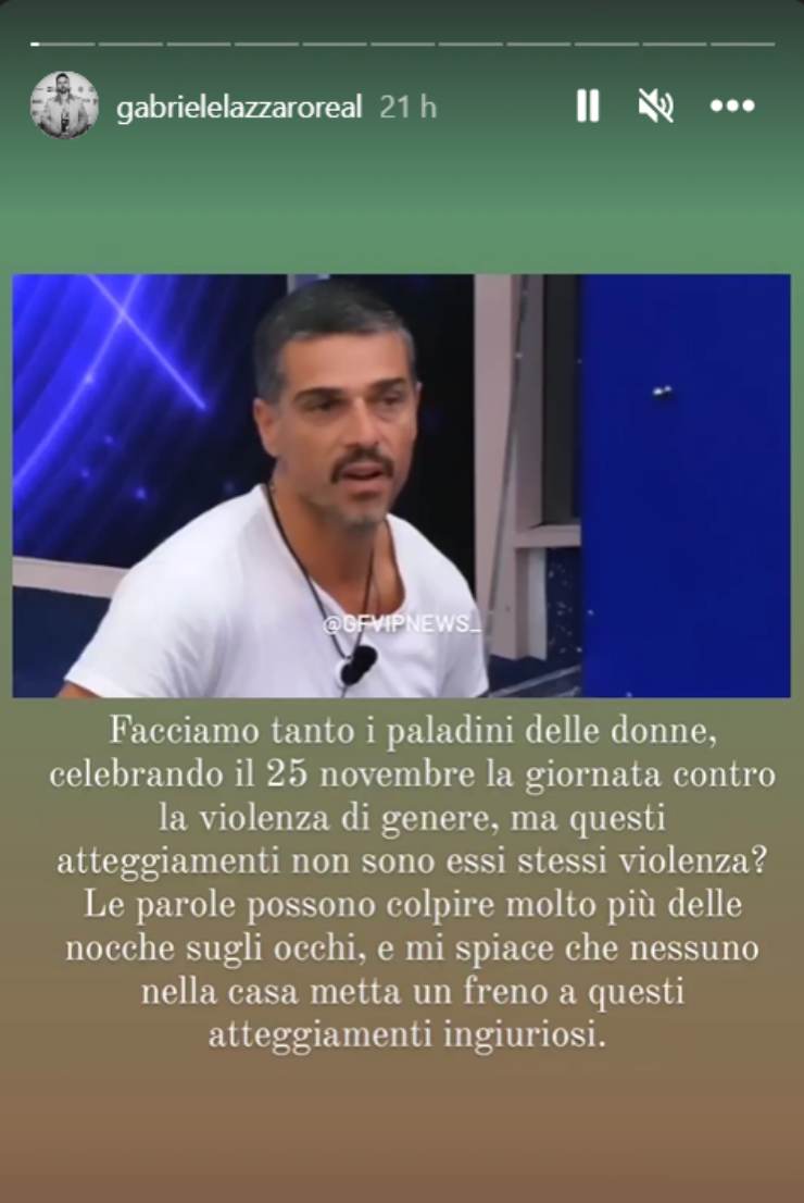 Gabriele Lazzaro critica Massimiliano Varrese