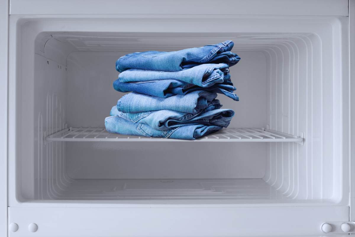 Mettre i jeans in congelatore per eliminare germi e batteri