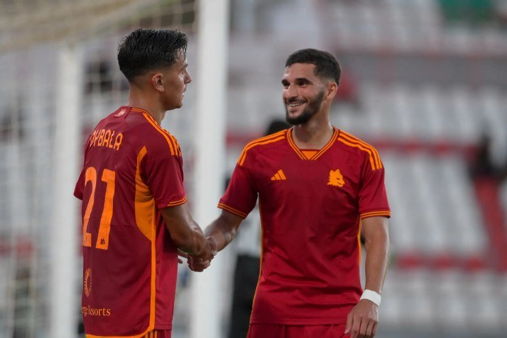 Aouar e Dybala alla Roma