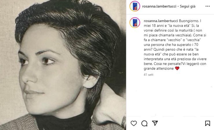 Rosanna Lambertucci: ultime notizie, chi è, età, biografia