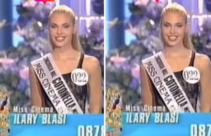 Ilary Blasi ai tempi di Miss Italia