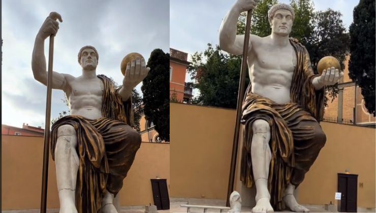 puoi ammirare una ricostruzione a Roma