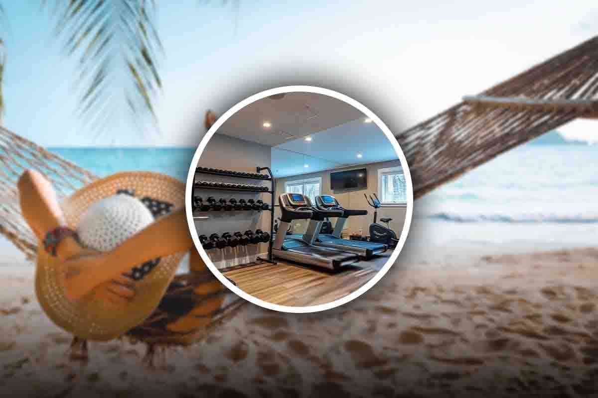 come creare zona fitness in casa per l'estate