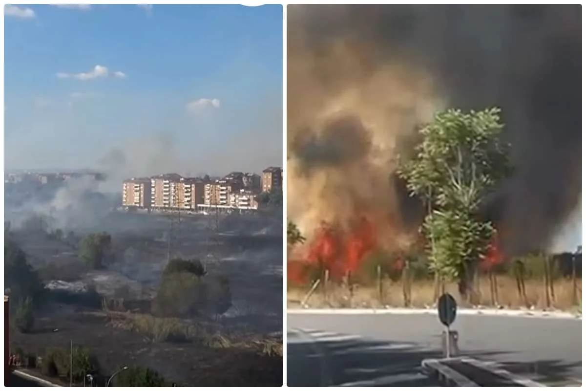 Incendio Roma Torrespaccata