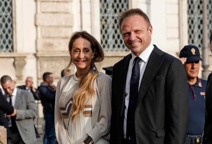 Meloni e Lollobrigida felici