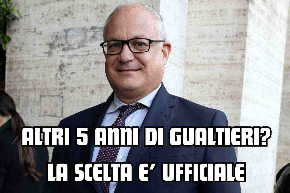 Gualtieri si ricandida