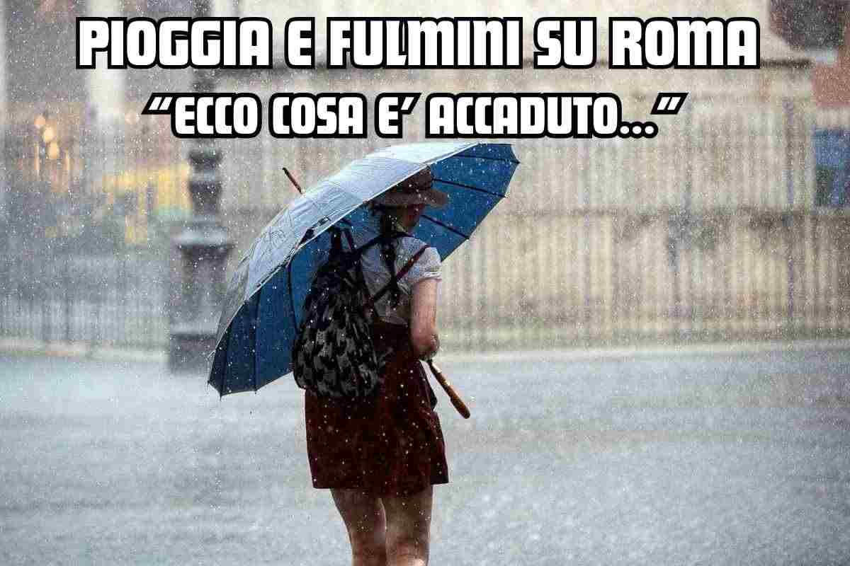 Pioggia su Roma 