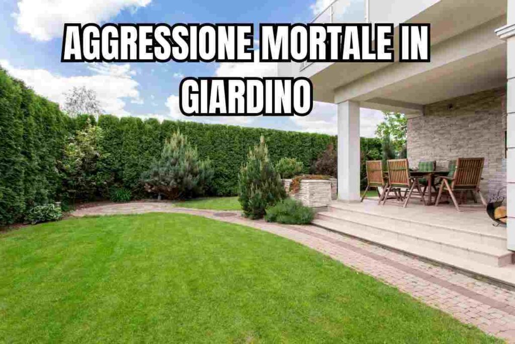 aggredita giardino