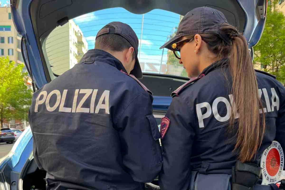 posto di blocco di Polizia in Italia