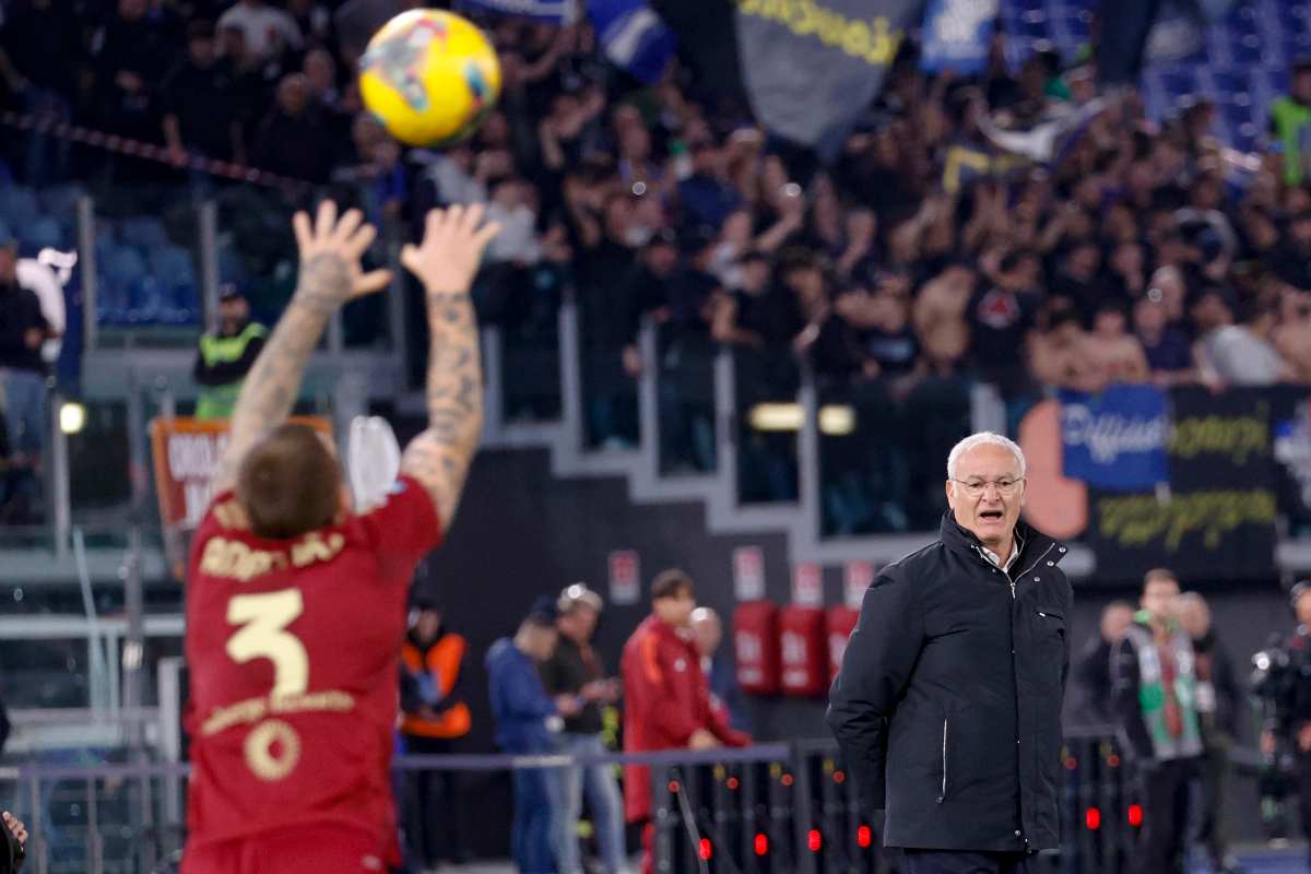 ranieri e un giocatore della roma