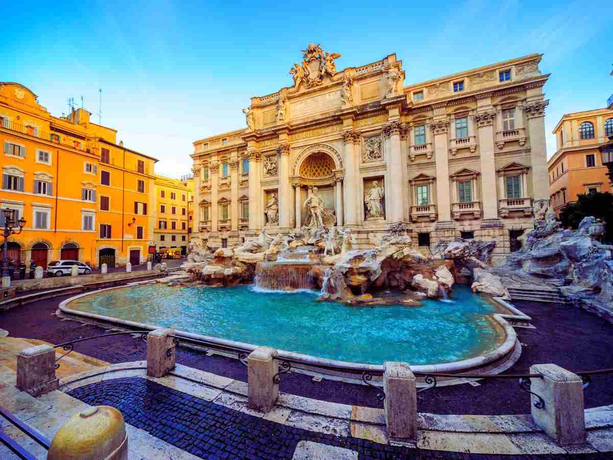 una fontana a roma