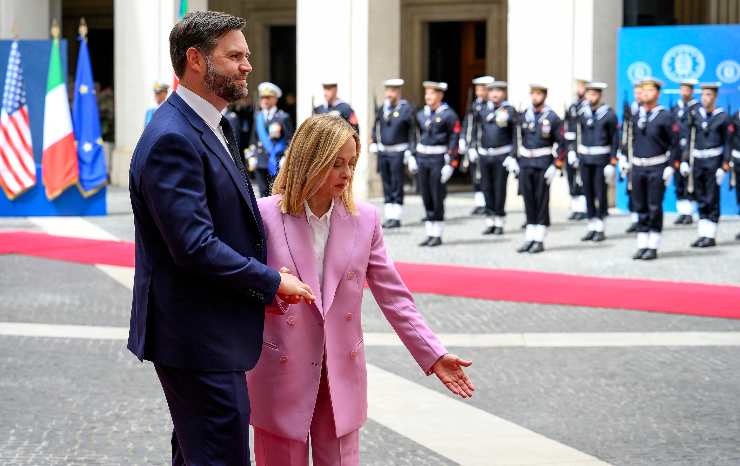 giorgia meloni e il vice americano
