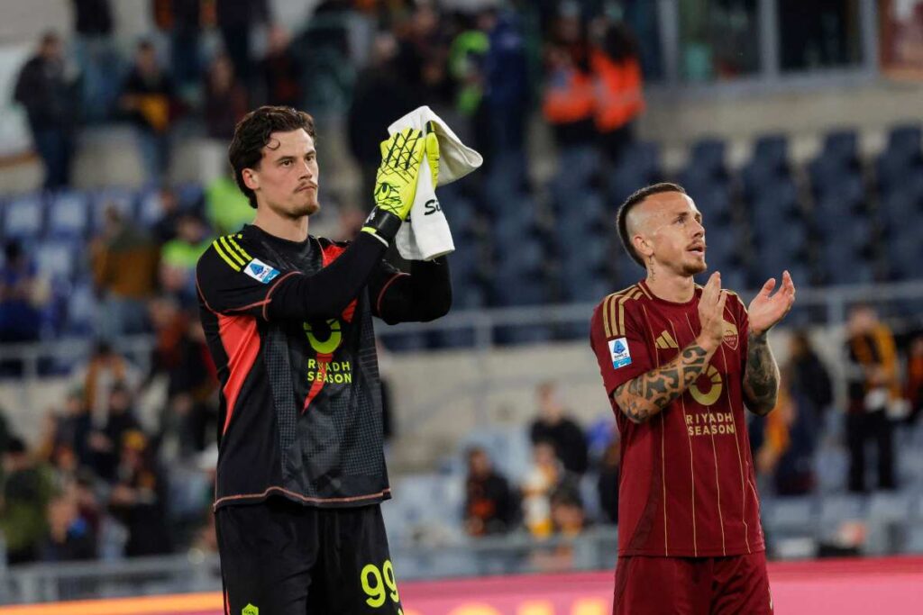 svilar con angelino a fine gara