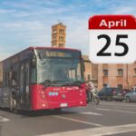 autobus e foglio calendario