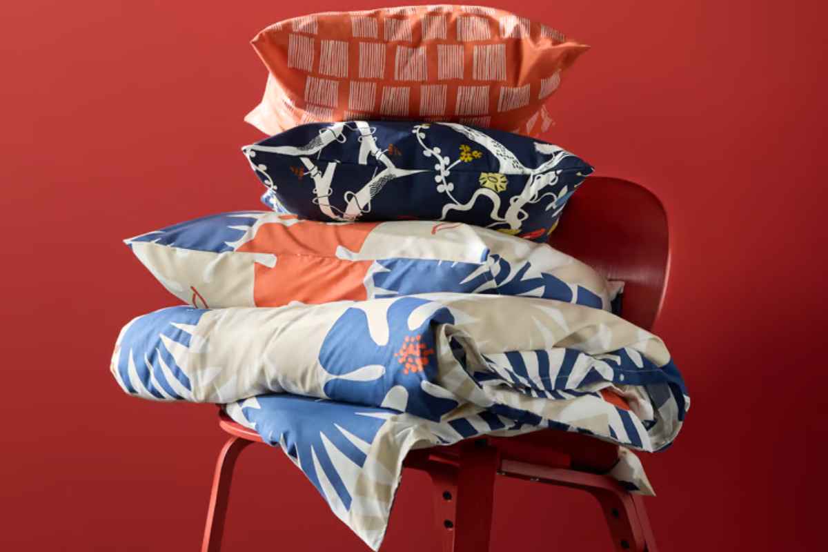 parure copripiumino e cuscini ikea 
